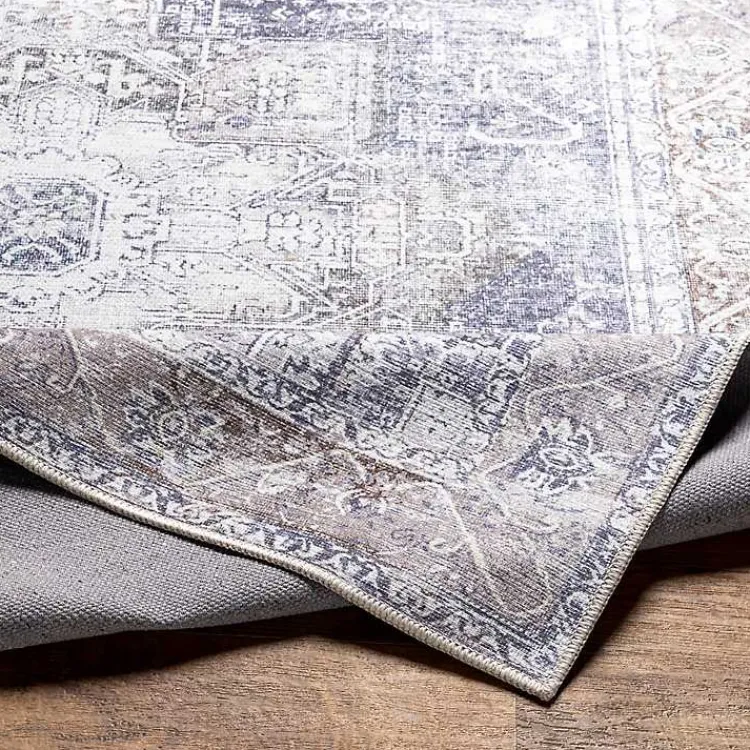 Kirklands Home Area Rugs|Amelie Navy Blue Classic Washable Area Rug, 8x12