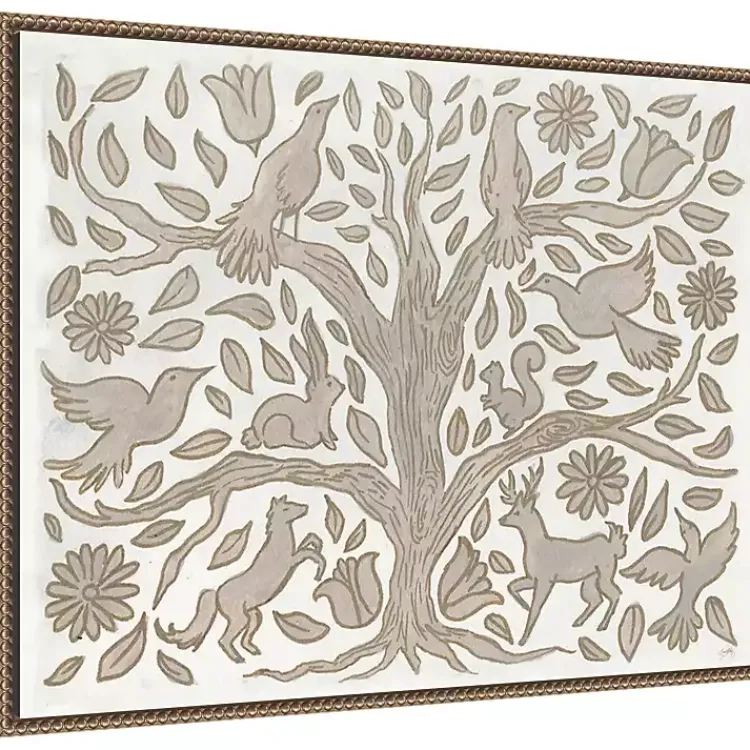Kirklands Home Canvas Art|Animal Tree Canvas Art Print, 30x23 in.