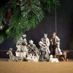 Animals at the Inn 3-pc. Figurine Set Christmas Decorations