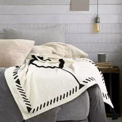 Best Anna Black And White Diamond Throw Blankets & Throws
