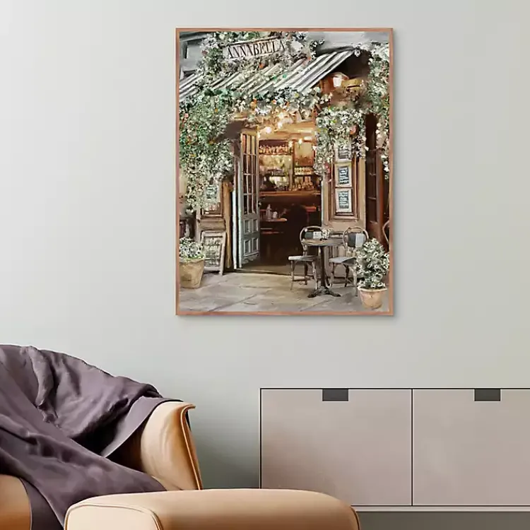 Kirklands Home Canvas Art|Annabella Parisian Bistro Framed Canvas Art Print