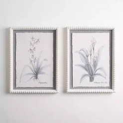 Kirklands Home Framed Art|Antique Blue Floral Framed Art Prints, Set of 2