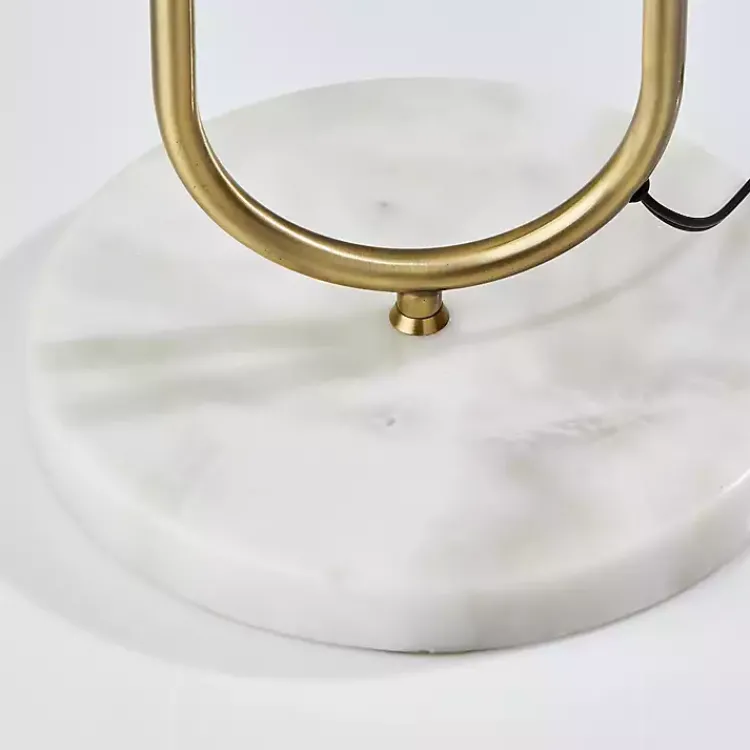 Kirklands Home Floor Lamps|Antique Brass Side Table Floor Lamp White