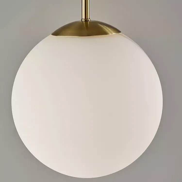 Kirklands Home Floor Lamps|Antique Brass Side Table Floor Lamp White