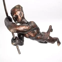 Best Antique Bronze Pole Vaulter Figurine, 17 in. Statues & Figurines