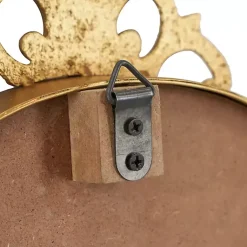 Kirklands Home Clocks|Antique Gold Metal Scroll Wall Clock