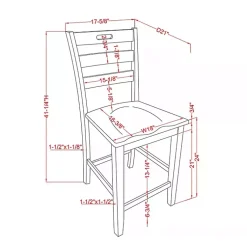 Kirklands Home Bar Stools & Counter Height Stools|Antique Wood Counter Stools, Set of 2 Green