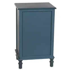 Kirklands Home Accent & End Tables|Antique Navy 3-Drawer Winnie Accent Table Blue