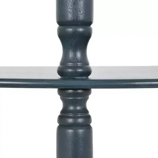 Kirklands Home Console Tables|Antique Navy Half Round Console Table Blue