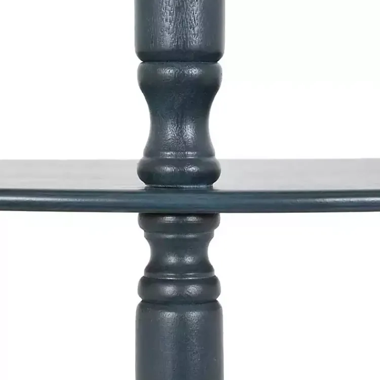 Kirklands Home Console Tables|Antique Navy Half Round Console Table Blue