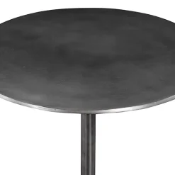 Kirklands Home Accent & End Tables|Antique Nickel Round Tripod Accent Table Gray