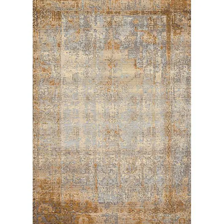 Kirklands Home Outdoor Rugs|Antiqued Ivory Copper Outdoor Area Rug, 5x7
