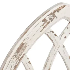 Kirklands Home Wall Plaques|Antiqued Window Pane Arch Plaque White