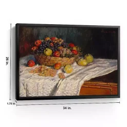 Kirklands Home Canvas Art|Apples and Grapes Framed Canvas Art Print Multi