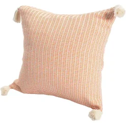 Sale Apricot Trapeze Organic Cotton Throw Pillow Pillows
