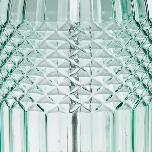Kirklands Home Table Lamps|Aqua Textured Glass Luxuria Table Lamp Blue