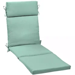Kirklands Home Outdoor Cushions & Pillows|Aqua Leala Texture Outdoor Chaise Cushion Blue