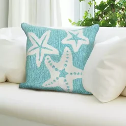 Kirklands Home Outdoor Cushions & Pillows|Aqua Sea Gems Outdoor Throw Pillow