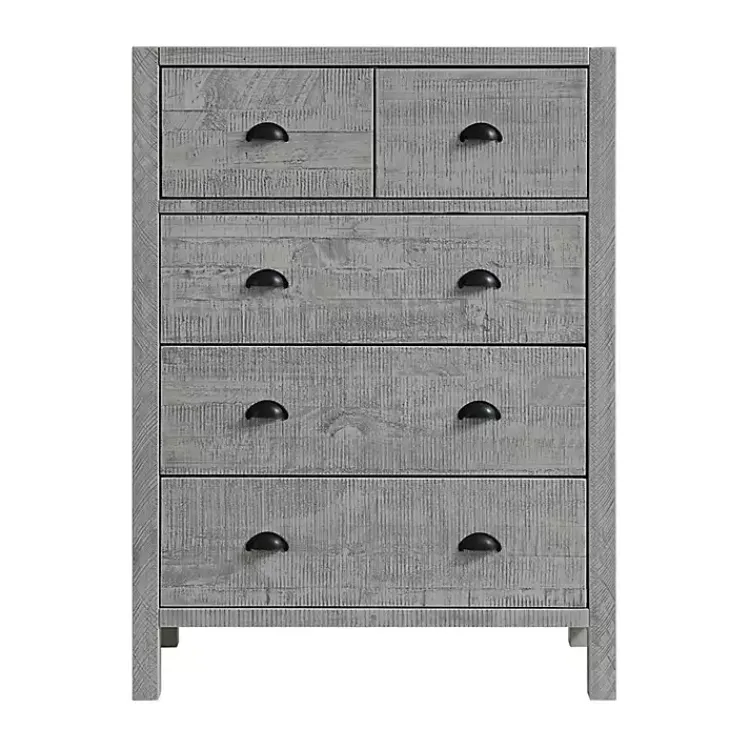 Kirklands Home Dressers & Chests|Arden Wood 5-Drawer Chest Gray