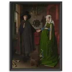 Kirklands Home Canvas Art|Arnolfini Portrait Framed Canvas Art Print