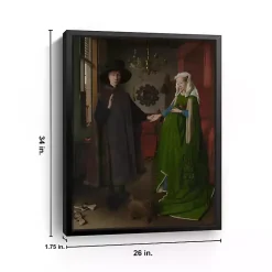 Kirklands Home Canvas Art|Arnolfini Portrait Framed Canvas Art Print