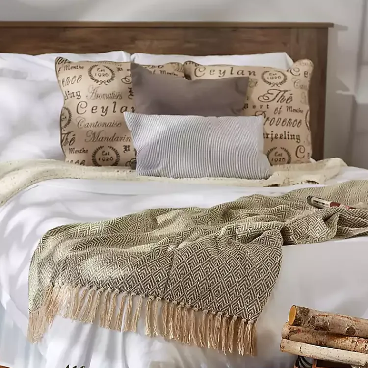 New Artichoke Diamond Fringe Throw Blankets & Throws