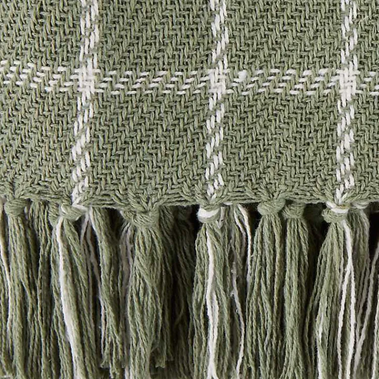 New Artichoke Plaid Fringed Throw Blankets & Throws