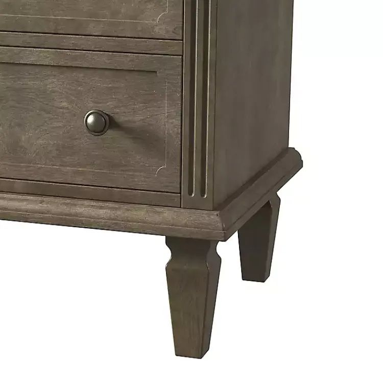 Kirklands Home Nightstands|Ash 2-Drawer Wood Nightstand Brown