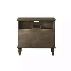 Kirklands Home Nightstands|Ash 2-Drawer Wood Nightstand Brown