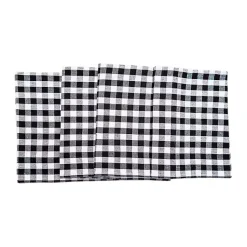 Kirklands Home Table Linens|Ashford Buffalo Check Table Runner Black