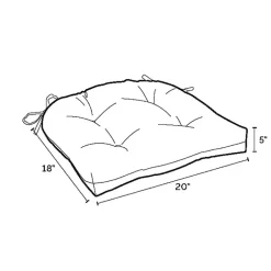 Kirklands Home Outdoor Cushions & Pillows|Ashland Jacobean 2-pc. Outdoor Wicker Cushion Set