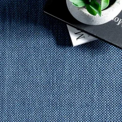 Kirklands Home Outdoor Rugs|Asia Blue Stripe Border Outdoor Rug, 8x10