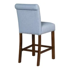 Kirklands Home Bar Stools & Counter Height Stools|Aubrey Upholstered 2-pc. Counter Stool Set Blue