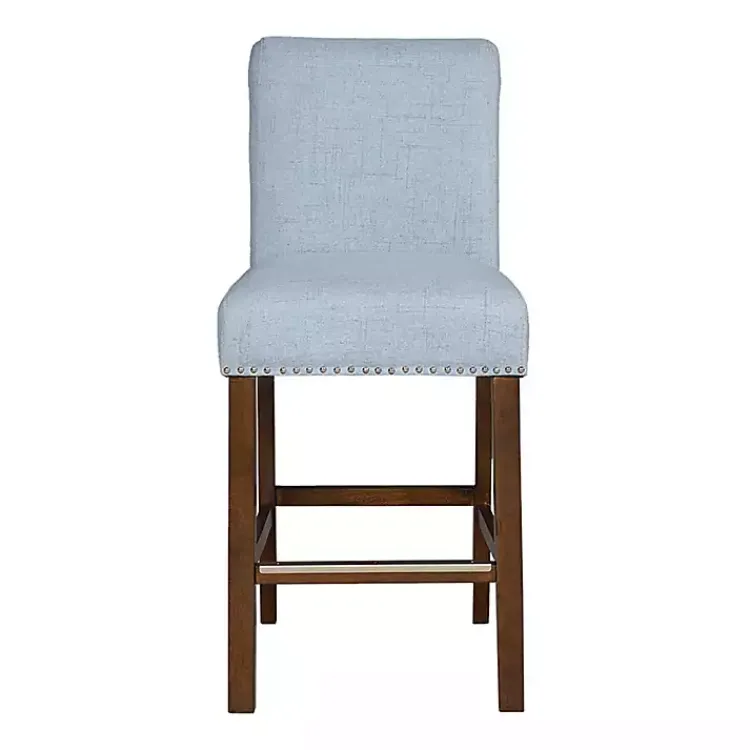 Kirklands Home Bar Stools & Counter Height Stools|Aubrey Upholstered 2-pc. Counter Stool Set Blue