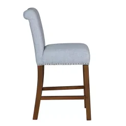 Kirklands Home Bar Stools & Counter Height Stools|Aubrey Upholstered 2-pc. Counter Stool Set Blue