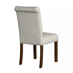 Kirklands Home Dining Chairs|Aubrey Natural Upholstered 2-pc. Dining Chair Set Tan