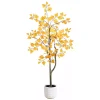 New Autumn Birch Tree in Decorative Planter, 4 ft. Trees & Topiaries