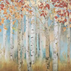 Kirklands Home Canvas Art|Autumn Birch Trees Canvas Art Print Multi