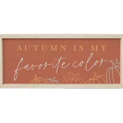 Outlet Autumn Favorite Color Framed Wall Plaque Fall