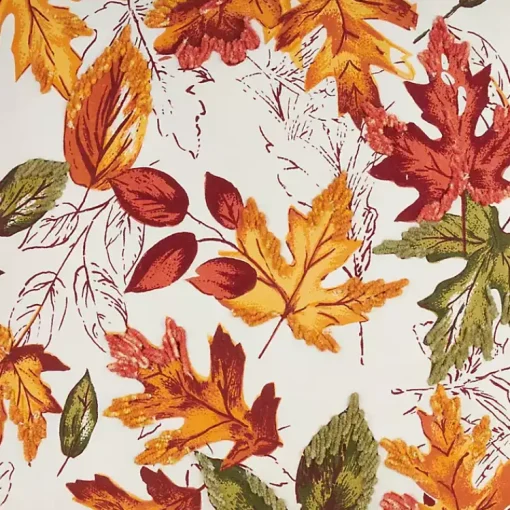 Kirklands Home Table Linens|Autumn Foliage Outline Harvest Table Runner