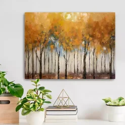 Discount Autumn Forest Canvas Art Print, 24x18 in. Fall