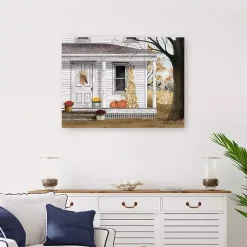 Online Autumn Greetings Canvas Art Print, 32x24 in. Fall