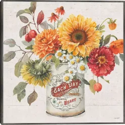 New Autumn in Bloom Framed Canvas Art Print Fall