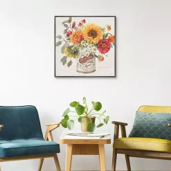 New Autumn in Bloom Framed Canvas Art Print Fall