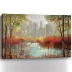Kirklands Home Canvas Art|Autumn in the City Canvas Art Print, 60x40 in.