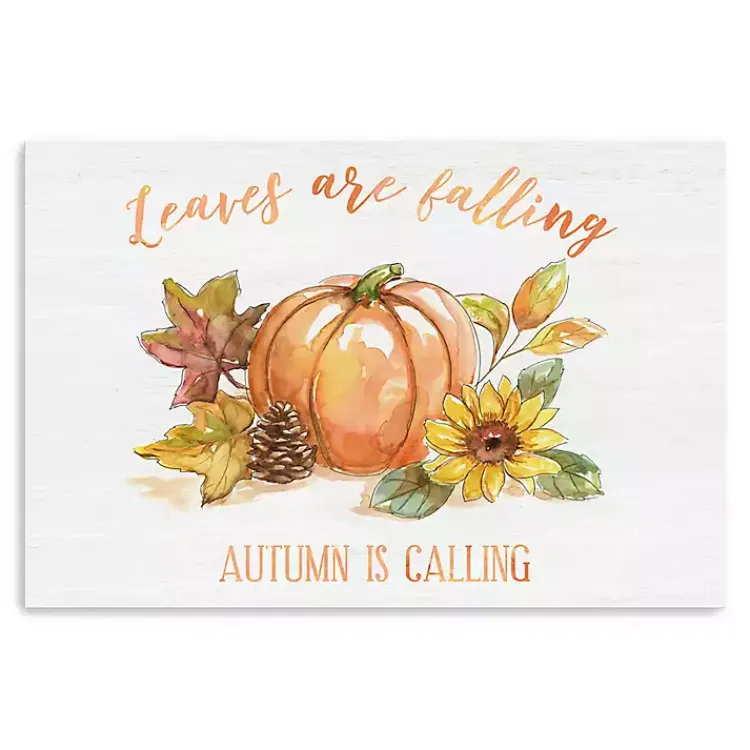 Hot Autumn is Calling Canvas Art Print, 16x24 Fall