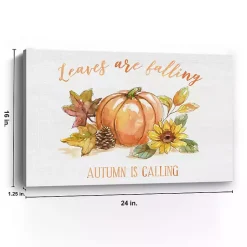 Hot Autumn is Calling Canvas Art Print, 16x24 Fall