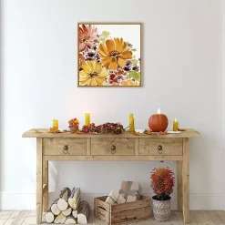 Hot Autumn Joy Framed Canvas Art Print Fall