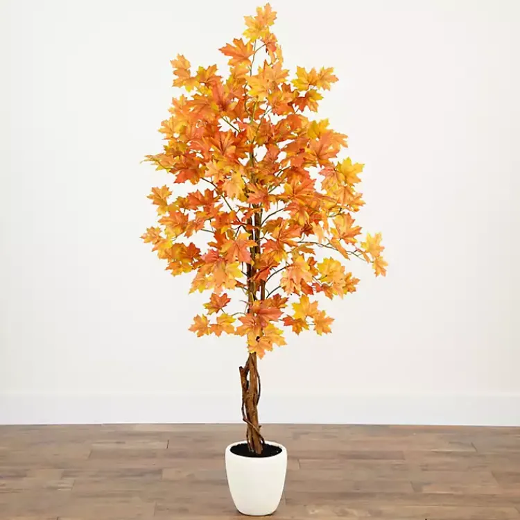 Hot Autumn Maple Double Trunk Tree, 5 ft. Trees & Topiaries