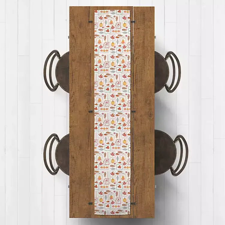 Clearance Autumn Patchwork Table Runner, 90 in. Fall